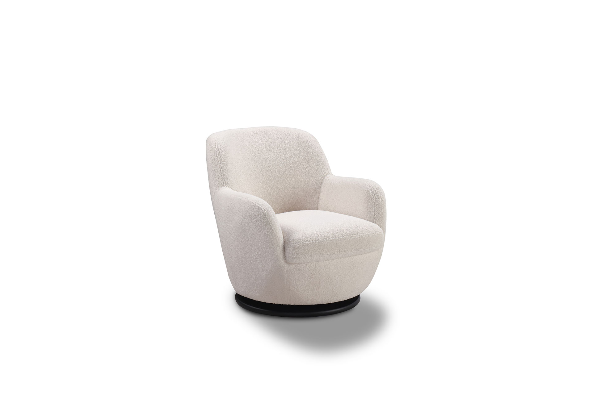 CASCO 2018 Swivel Chair Sherpa D743 Cream